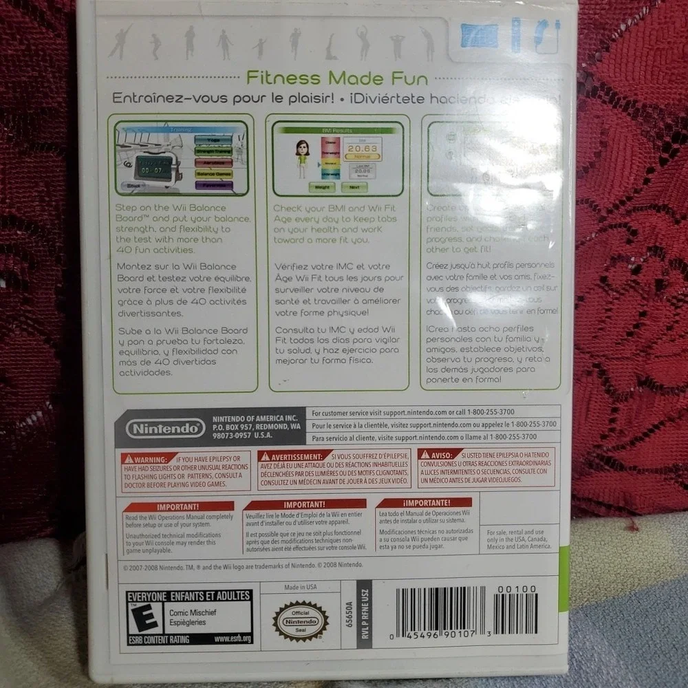 Nintendo Wii Fit Video Game Fitness Exercise Yoga Balance Board